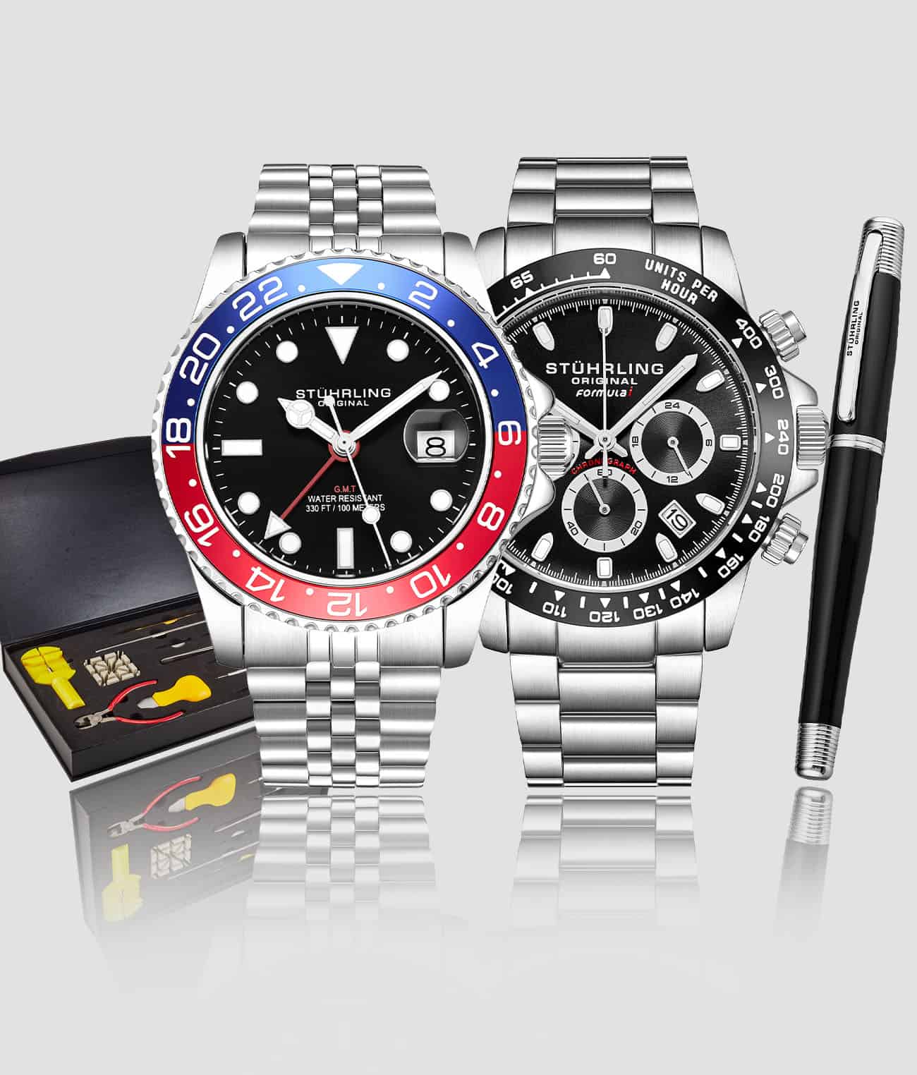 Meridian 3968.2, Formulai 891.02, Signature Pen, and Watch Tool Kit