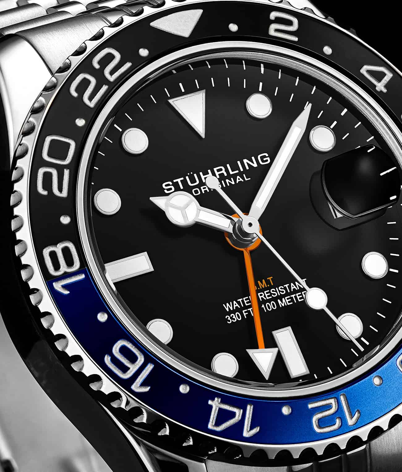 Meridian 3968 GMT Quartz 42mm Diver Stührling - Main Image