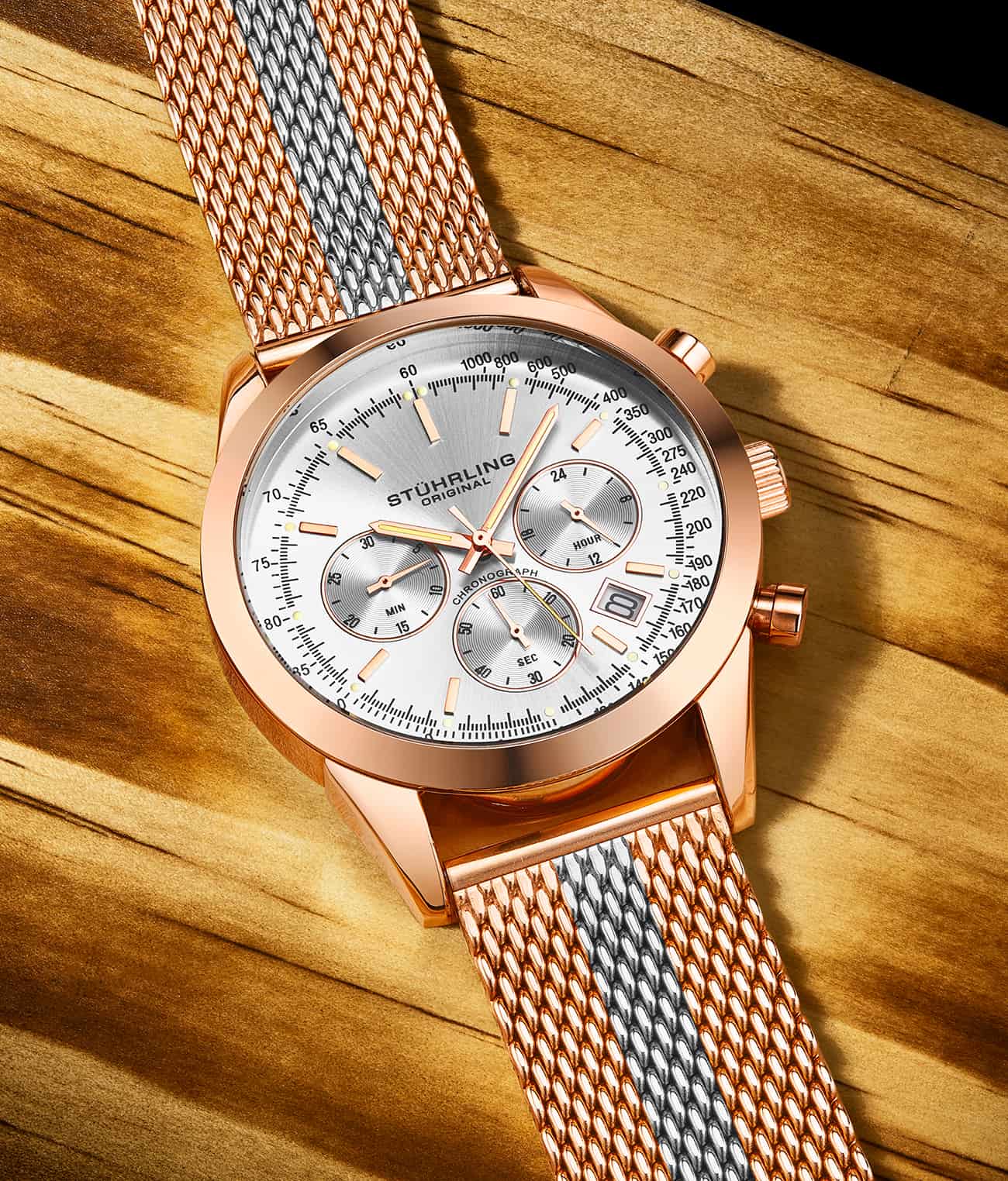 Preston 3975 Quartz 44mm Chronograph