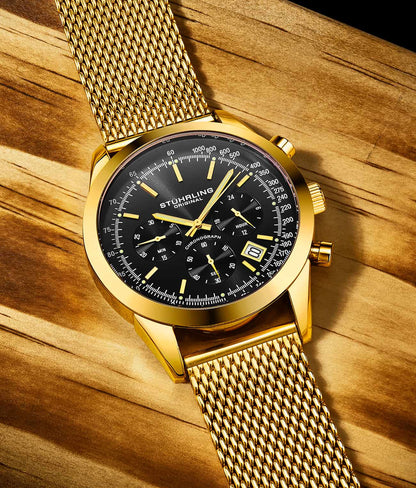 Preston 3975 Quartz 44mm Chronograph