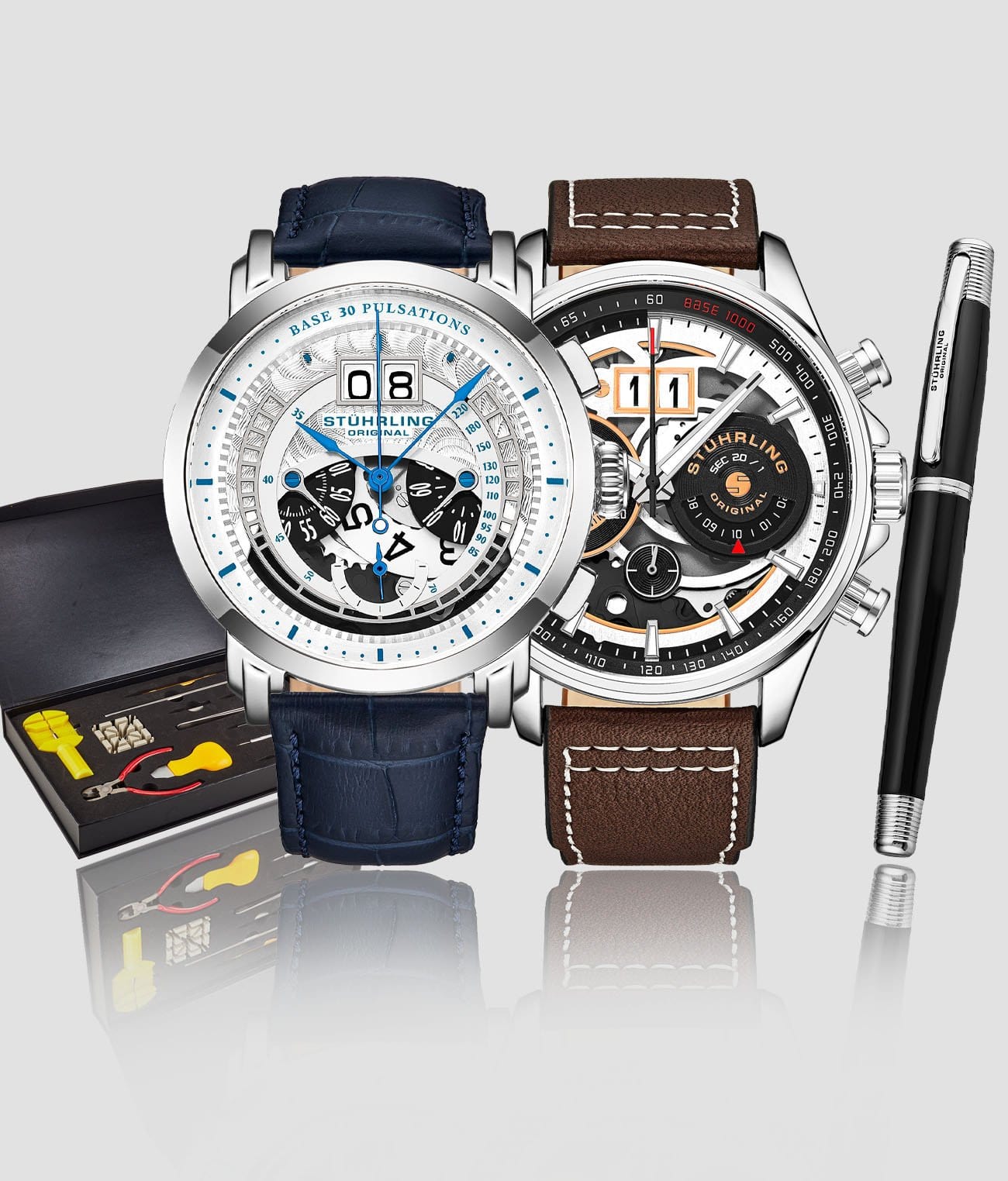 Imperia 928.01, Tachymeter 923.01, Signature Pen, and Watch Tool Kit
