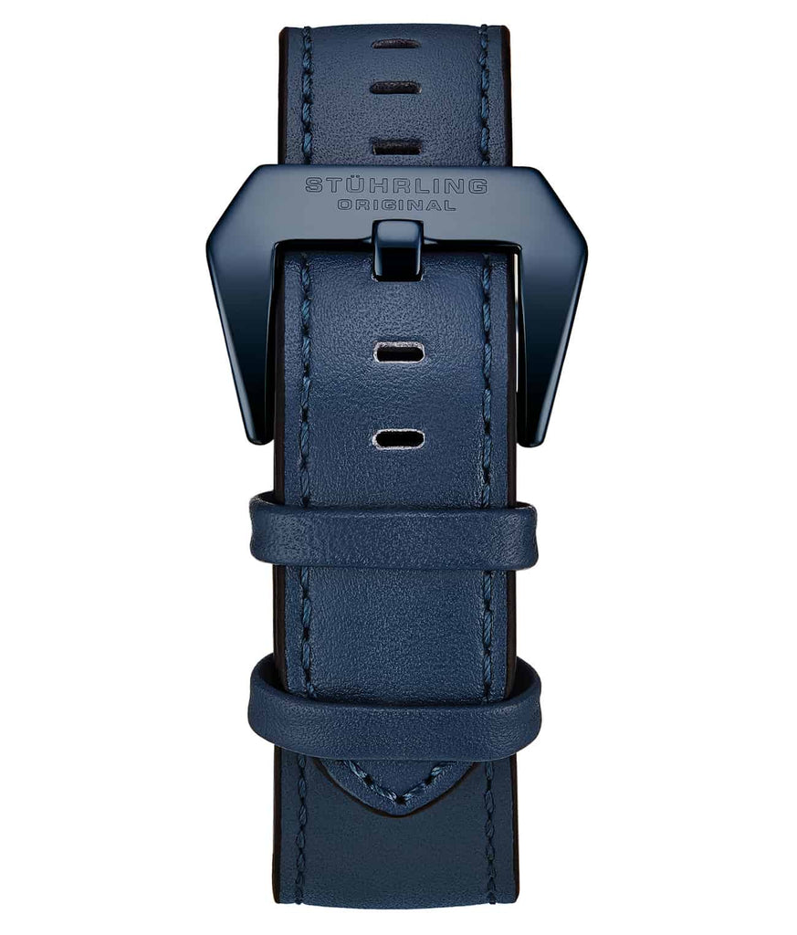 Genuine Leather Blue 22mm Strap