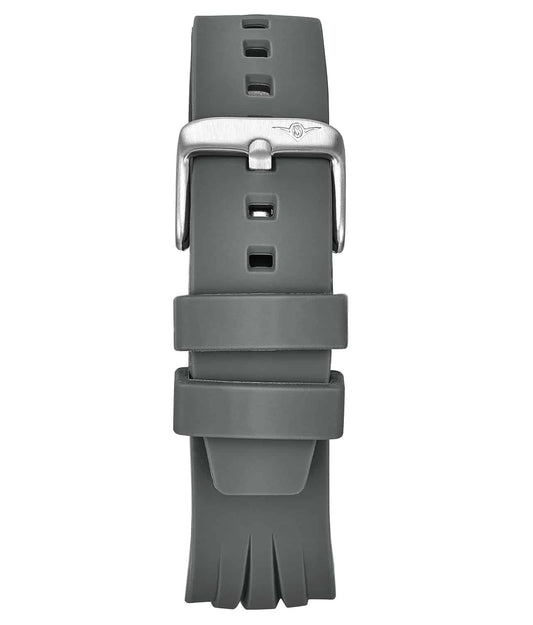 Silicone Grey Rubber Sport 22mm Strap
