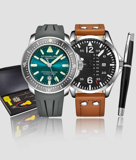 Maritimer 935.04, Aviator 3916.2, Signature Pen, and Watch Tool Kit