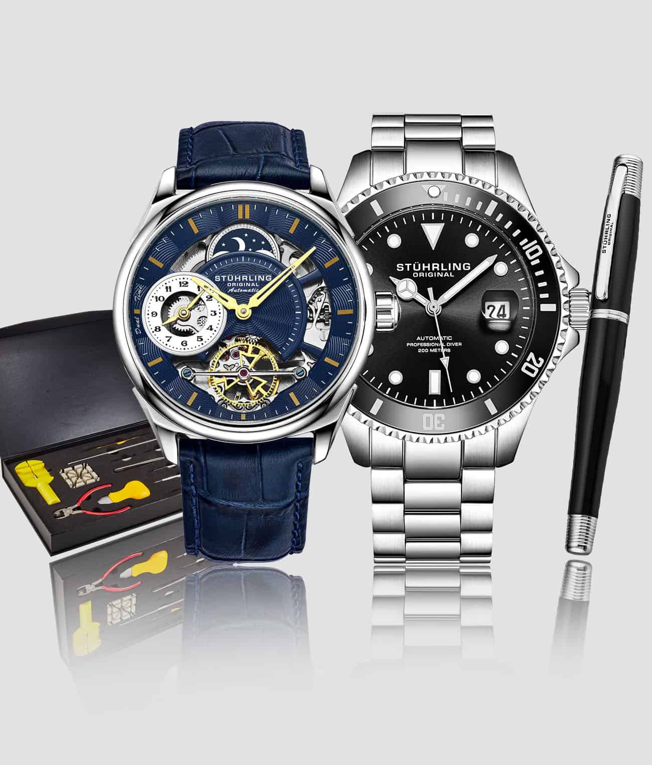 Presidia 943A.02, Regatta 792.01, Signature Pen, and Watch Tool Kit