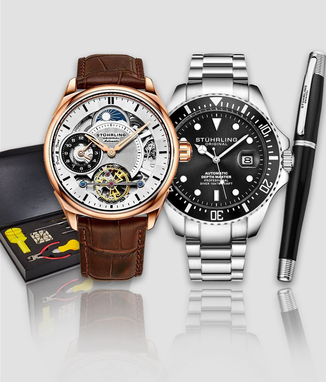 Presidia 943A.03, Depthmaster 3940.1, Signature Pen, and Watch Tool Kit