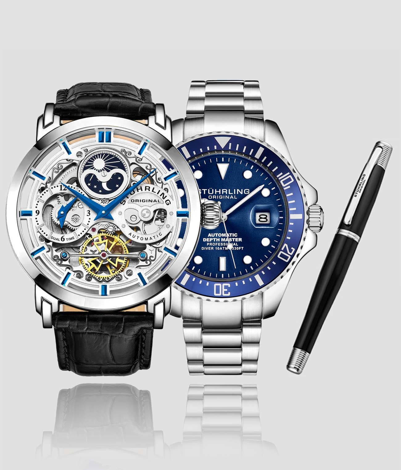 Automatic Dual Time Anatol, Depthmanster Automatic Diver with Signature Pen!