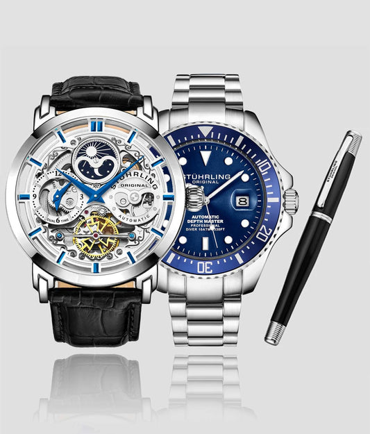 Automatic Dual Time Anatol, Depthmanster Automatic Diver with Signature Pen!