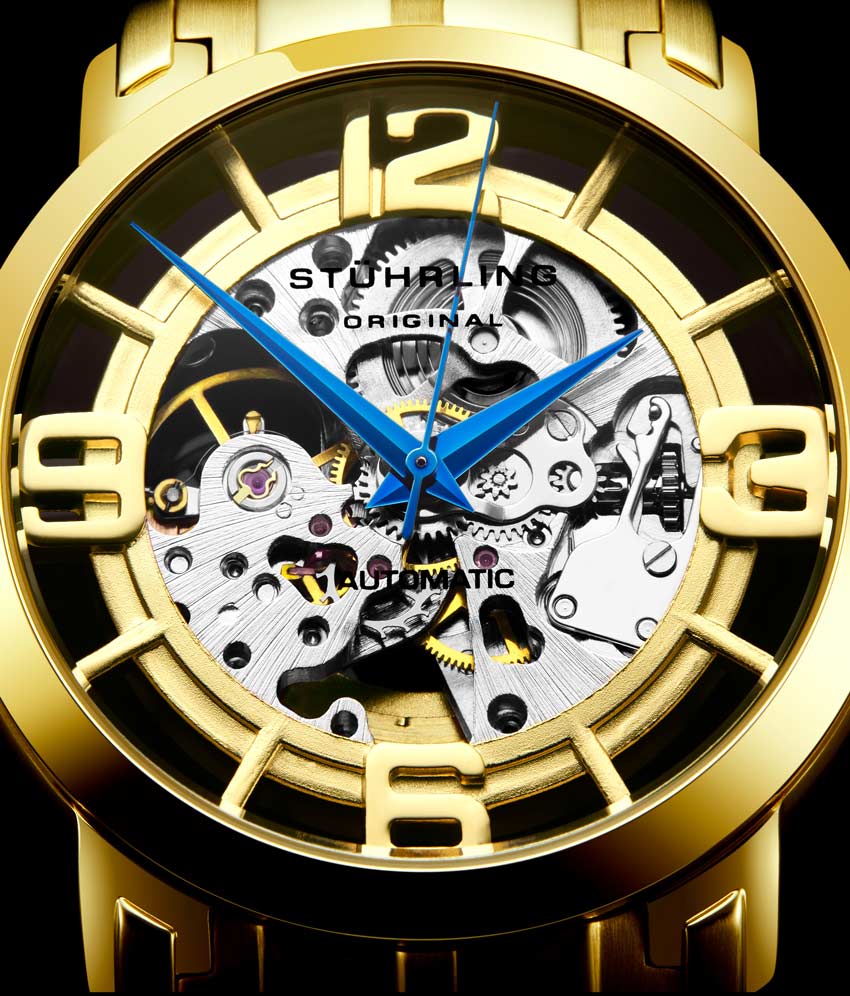 Gold Dial / Gold Case / Gold Stainless Steel Bracelet Gold Layered Deployant Buckle