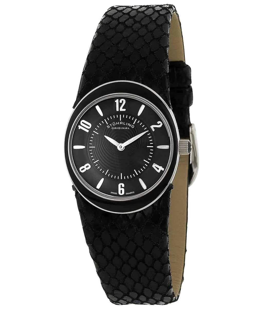 Stuhrling Lady Modiva 28mm Fashion Watch | Elegant French Leather
