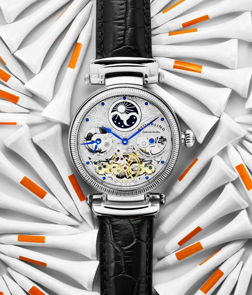 Silver Dial / Silver Case / Black Leather Strap Tang Buckle