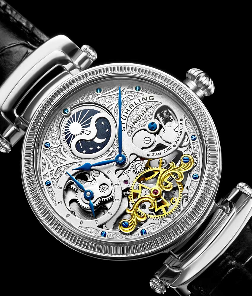 Silver Dial / Silver Case / Black Leather Strap Tang Buckle