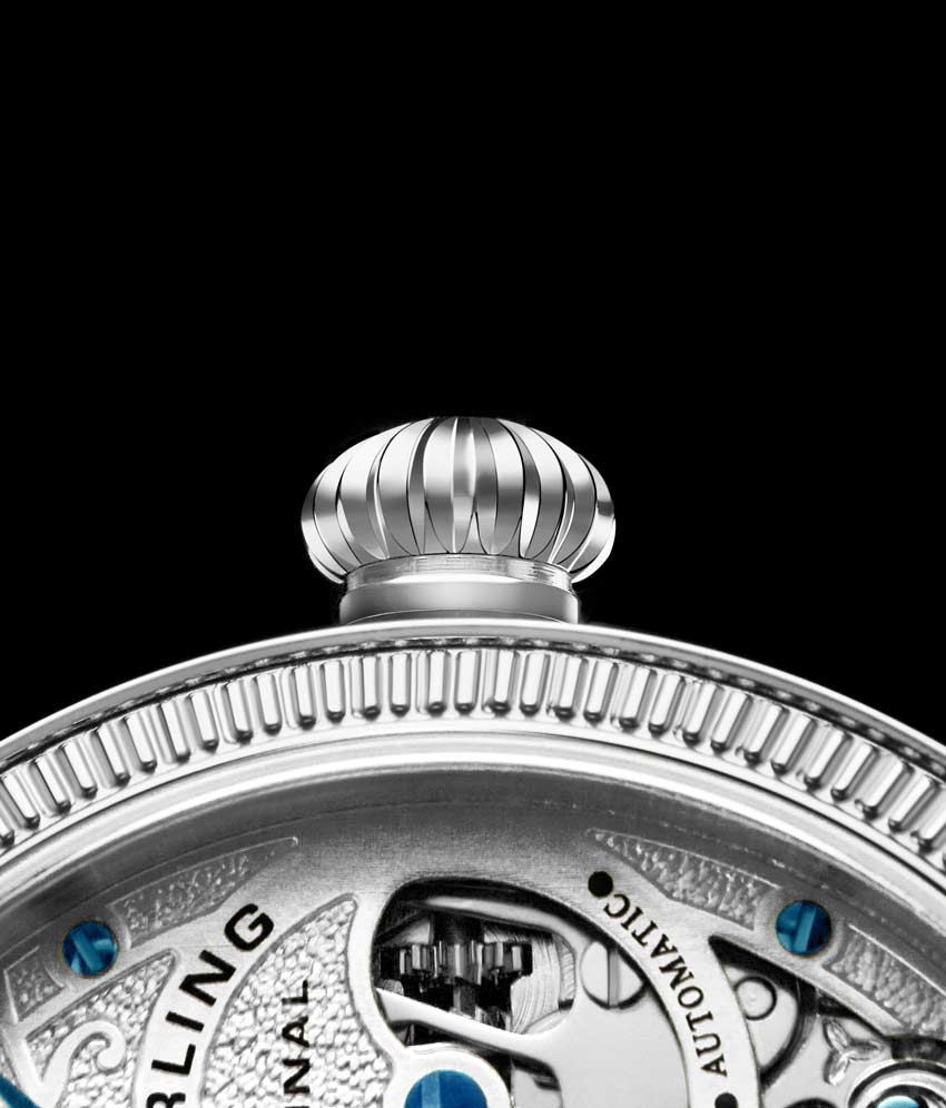 Silver Dial / Silver Case / Black Leather Strap Tang Buckle