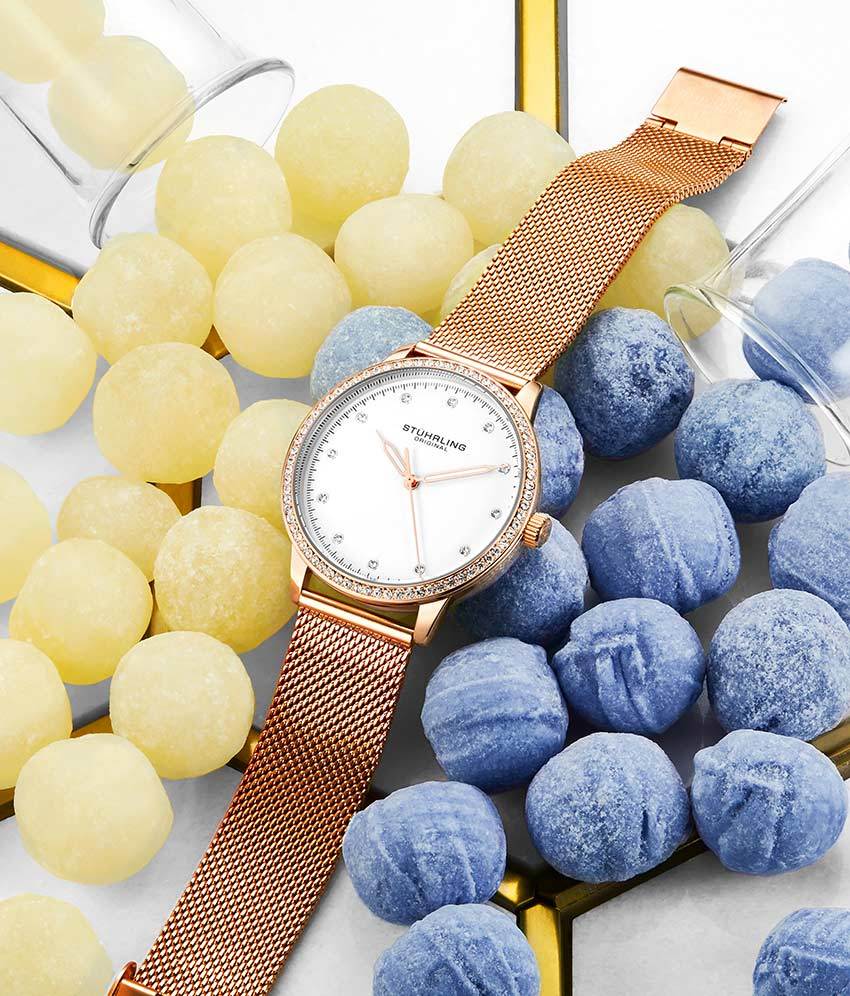 White Dial / Rose Case / Rose Band