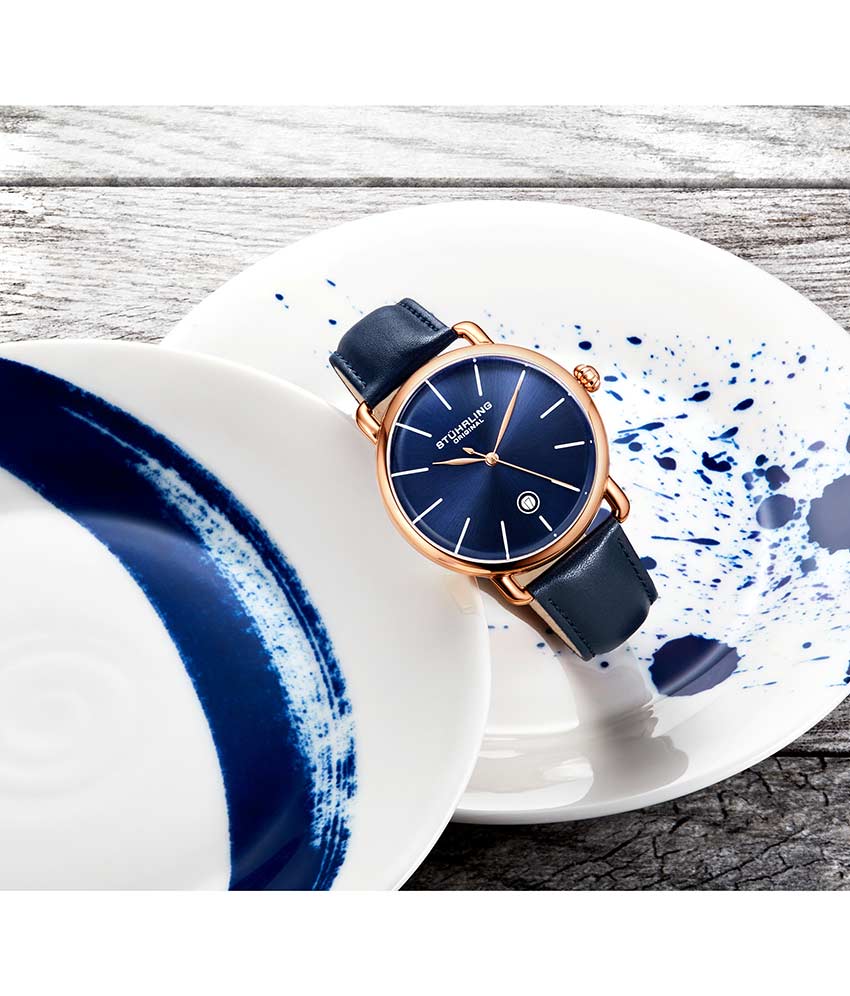 Blue Dial / Rose Case / Blue Band