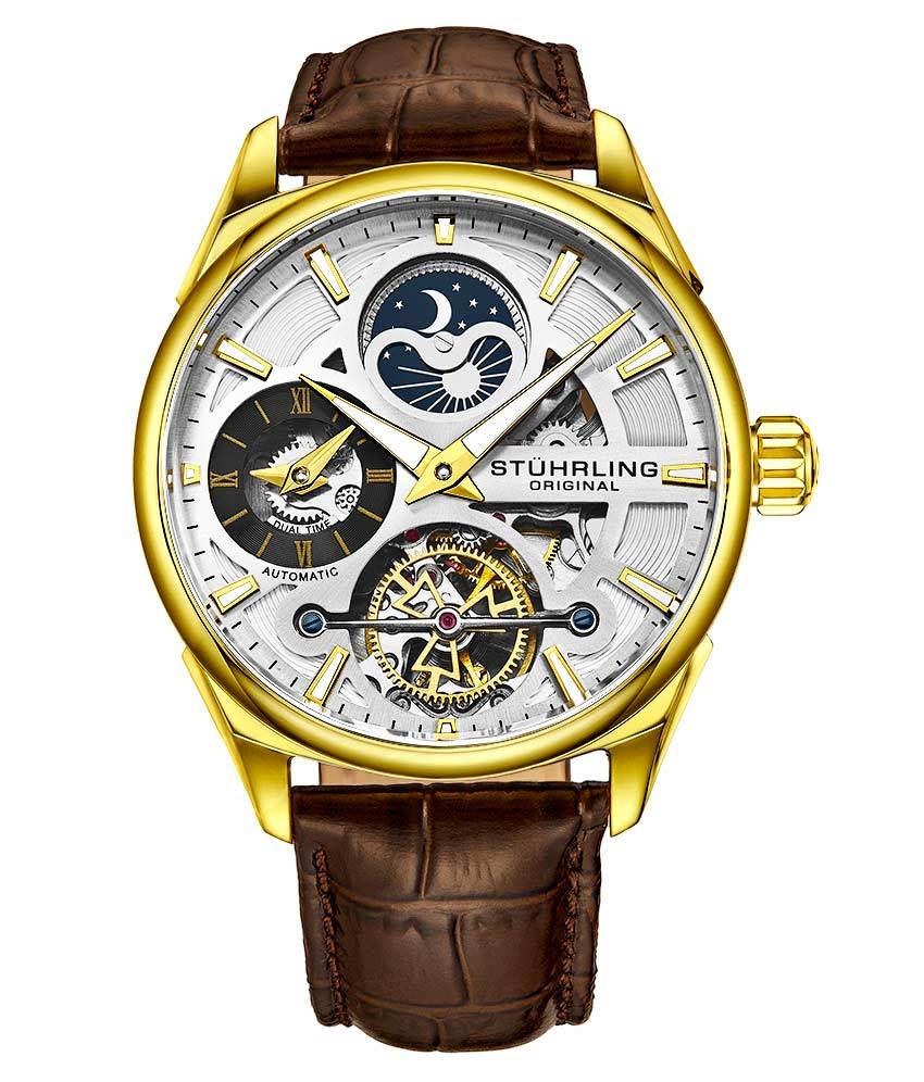 Silver Dial / Gold Case / Brown Band