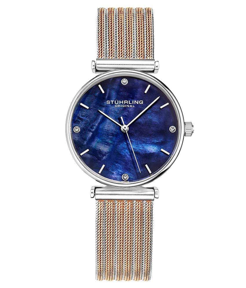 Blue Dial / Silver Case / Rose Band