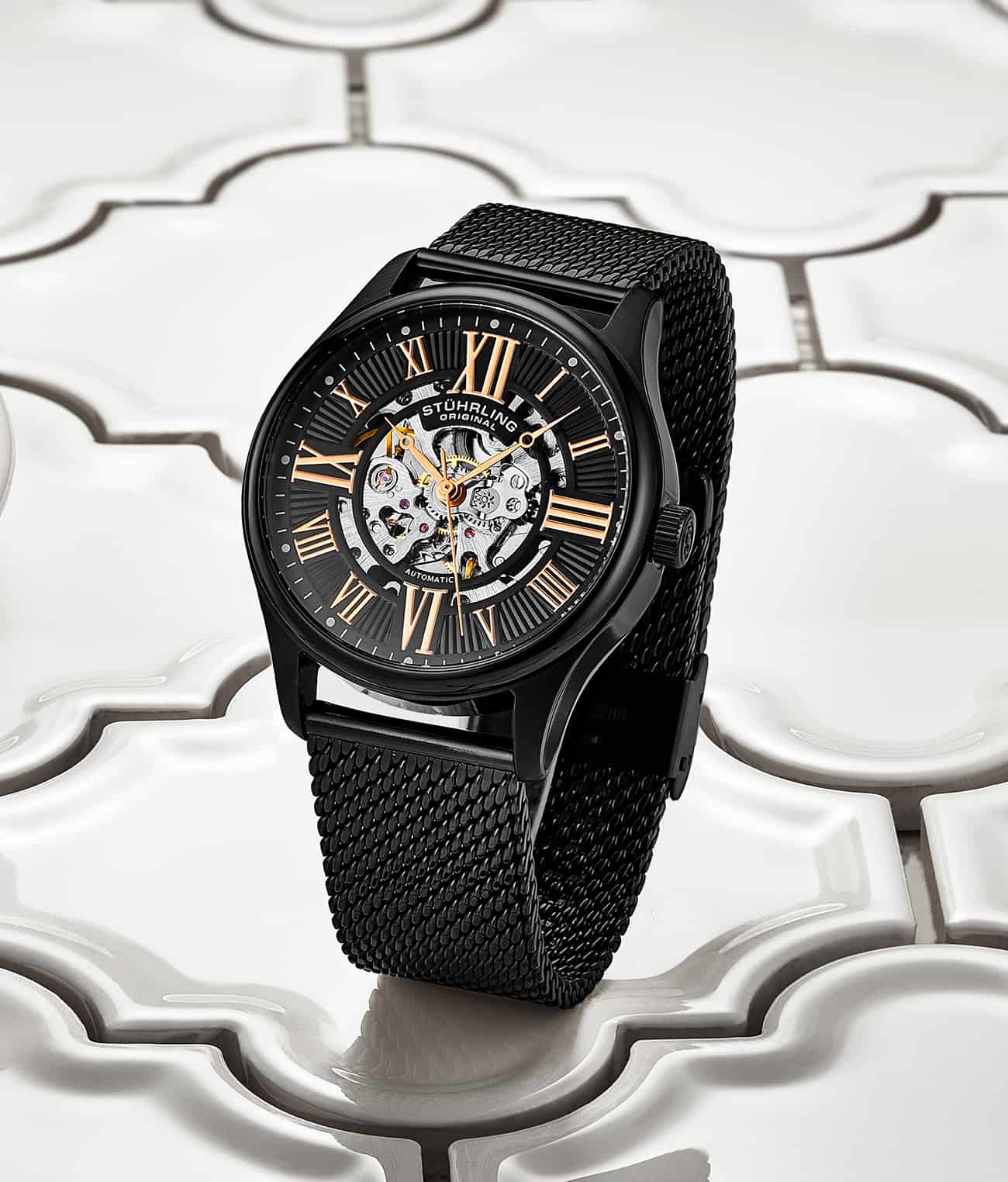 Atrium 3942 & 3942M Automatic 42mm Skeleton Stührling