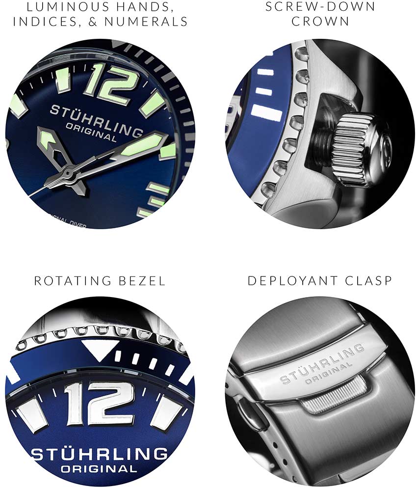 Blue Dial / Silver Case / Silver Band