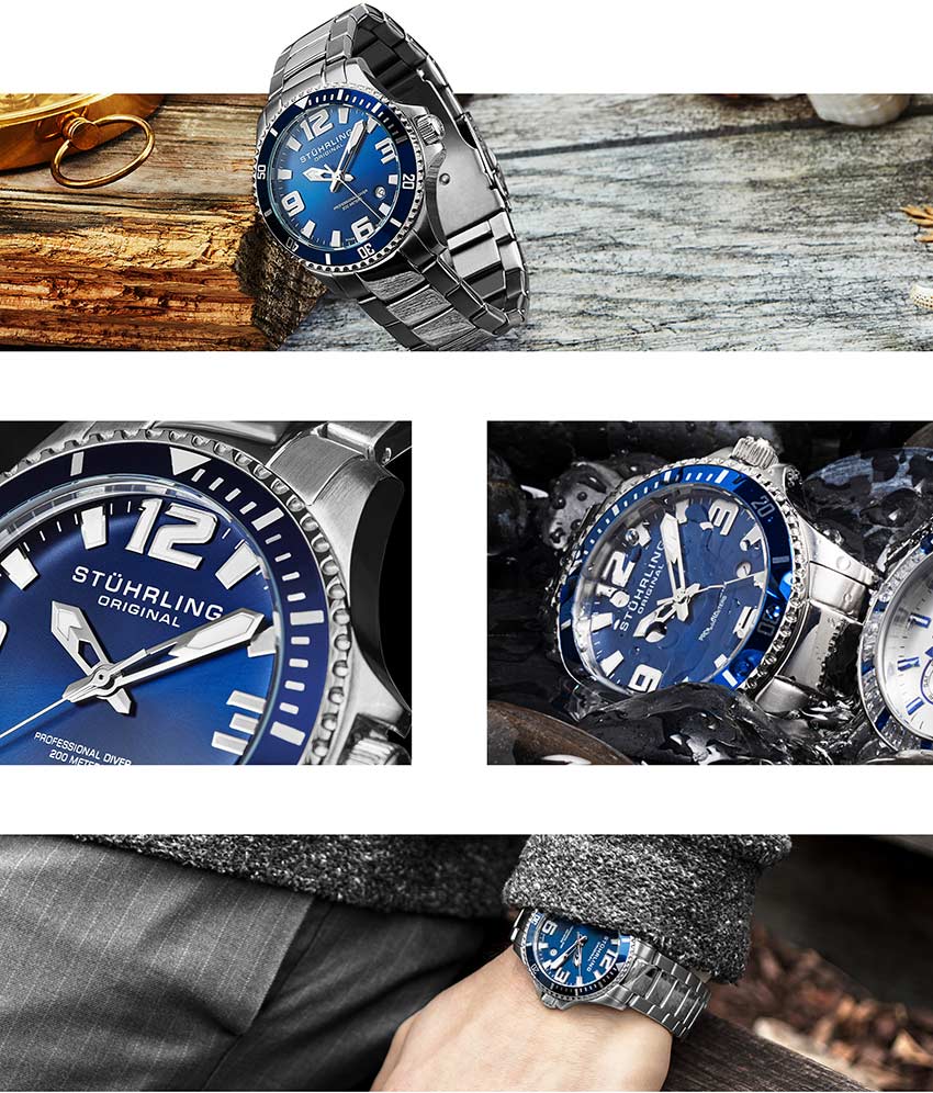 Blue Dial / Silver Case / Silver Band