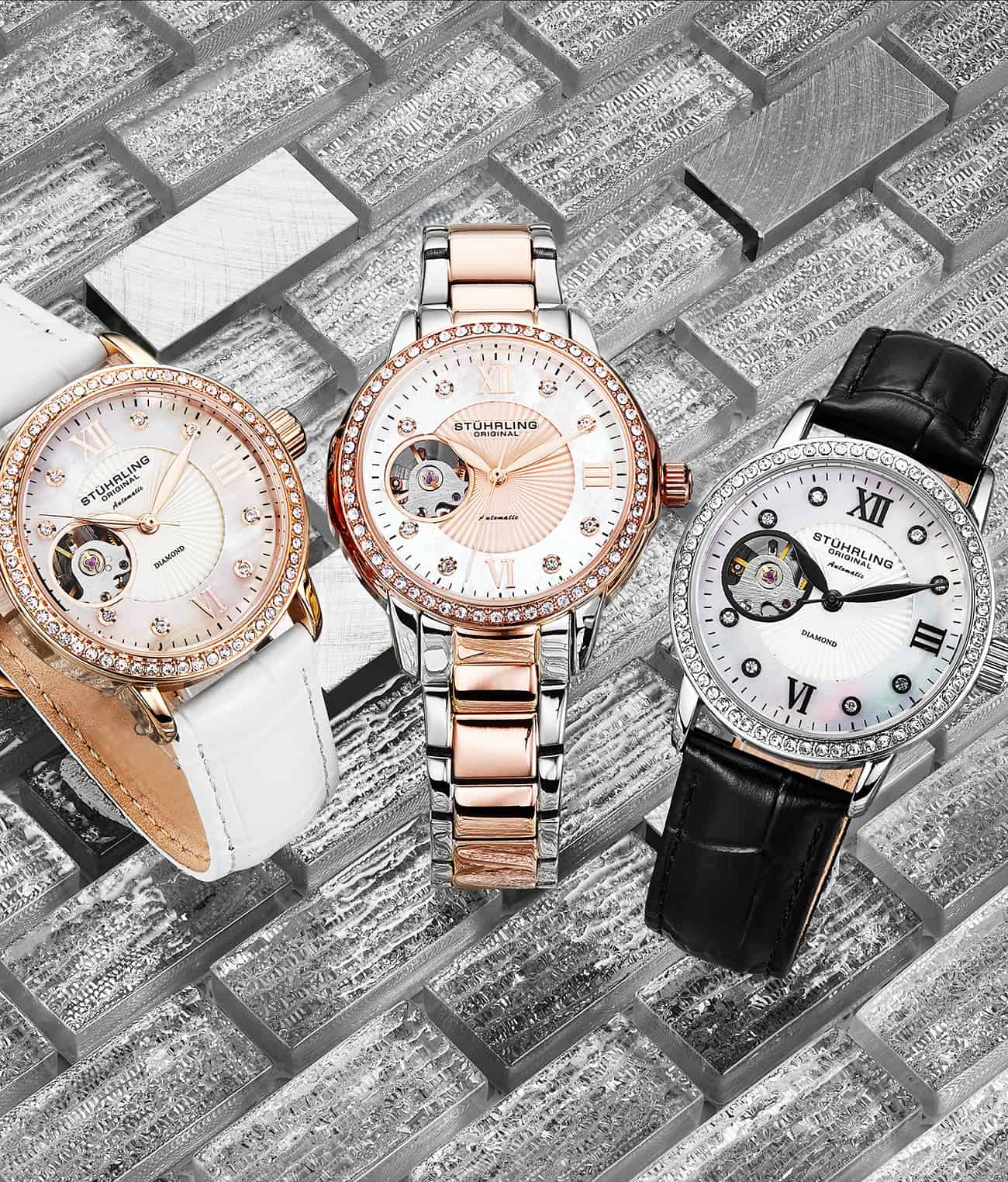 Silver Dial / Silver Case / Rose Band