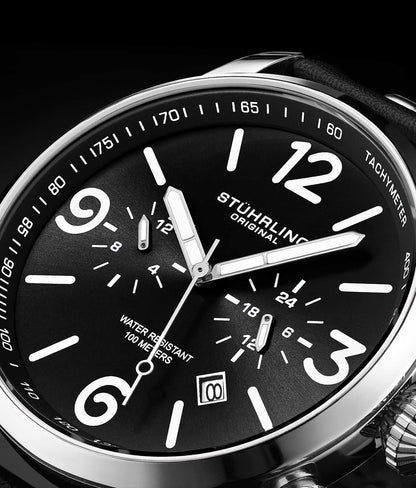 Black Dial / Silver Case / Black Band