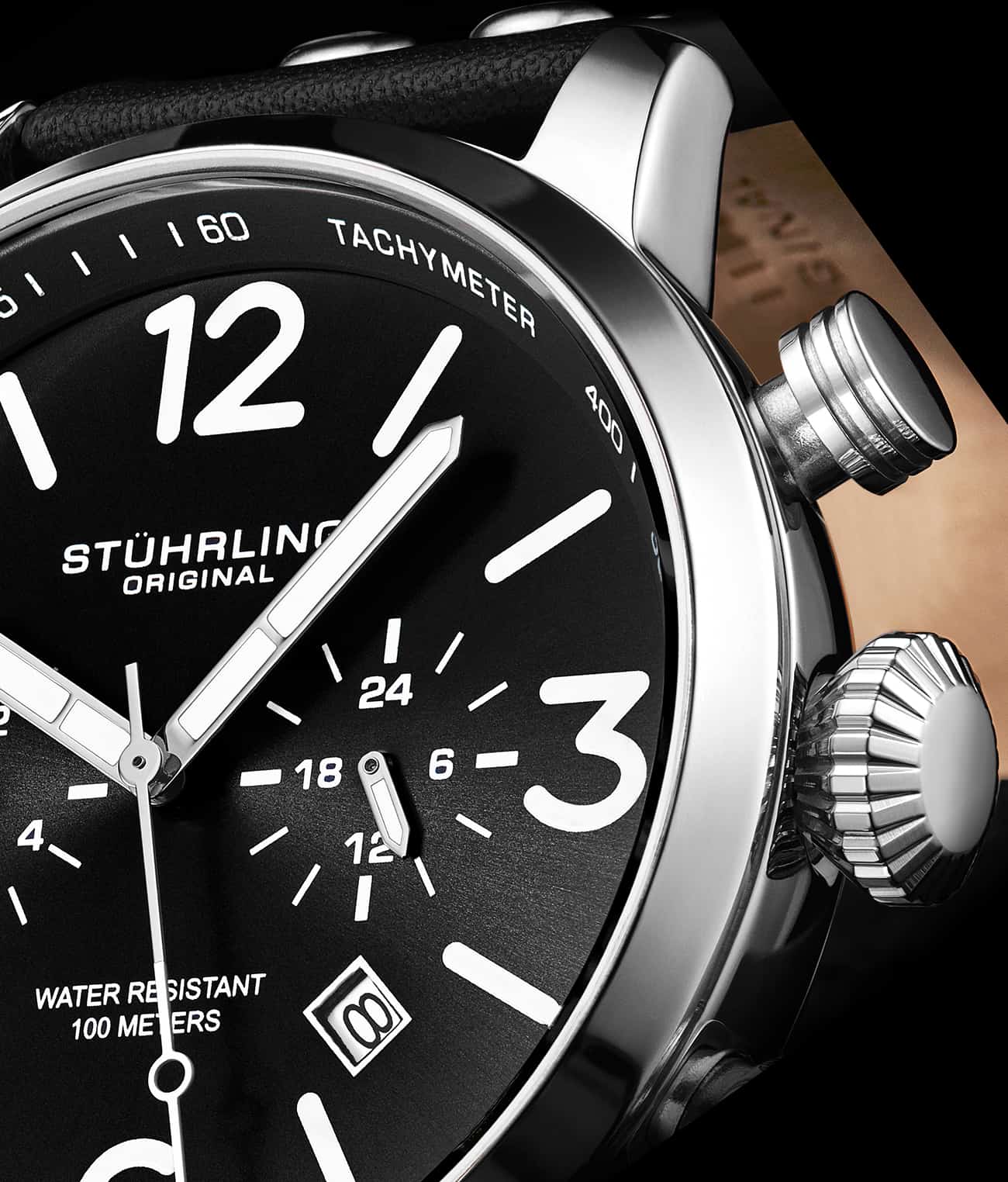 Black Dial / Silver Case / Black Band