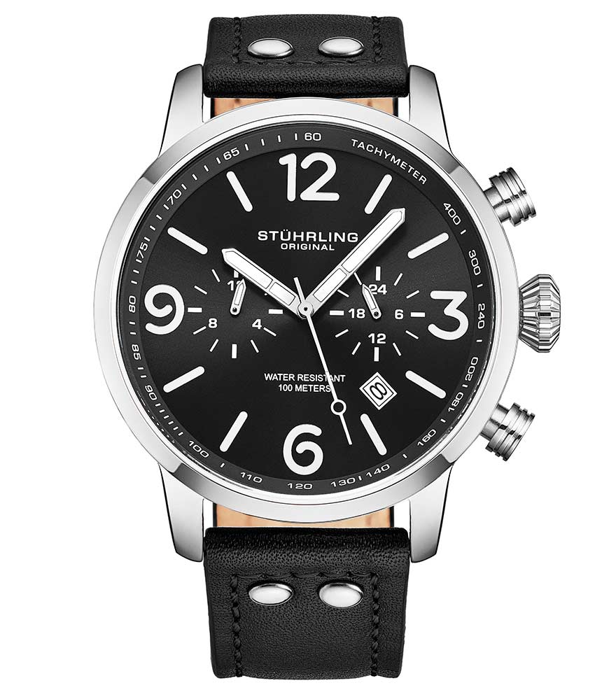 Black Dial / Silver Case / Black Band