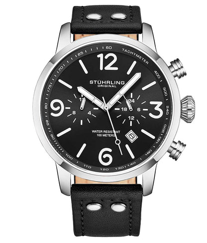 Black Dial / Silver Case / Black Band