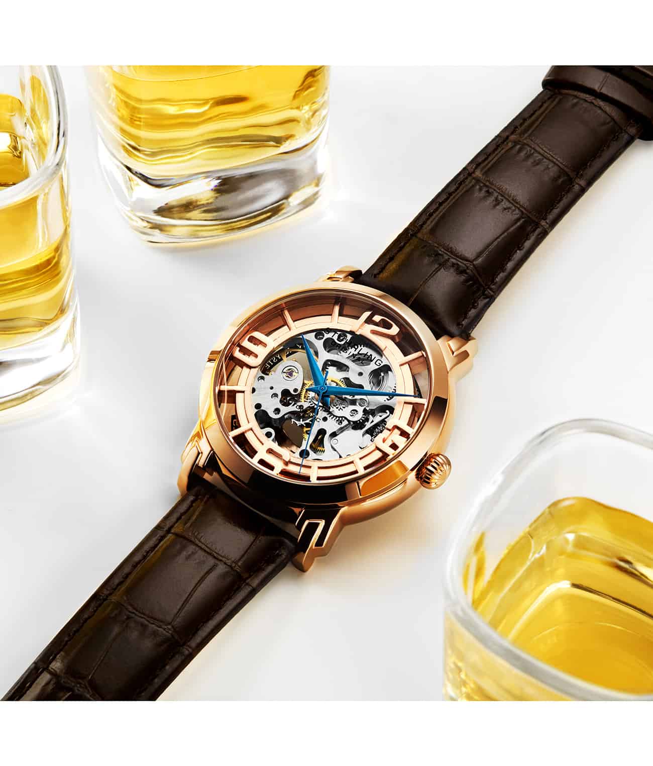 Gold Dial / Gold Case / Brown Band