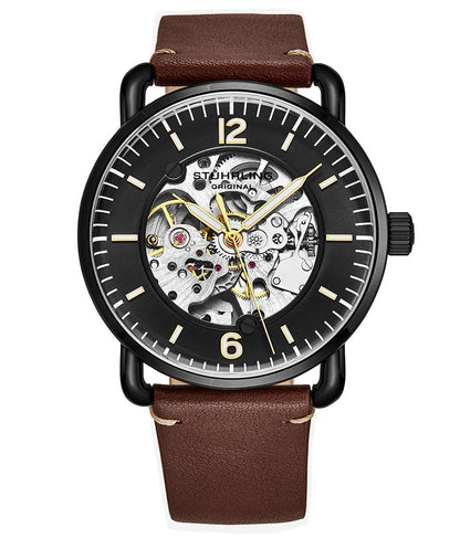 Black Dial / Black Case / Brown Band