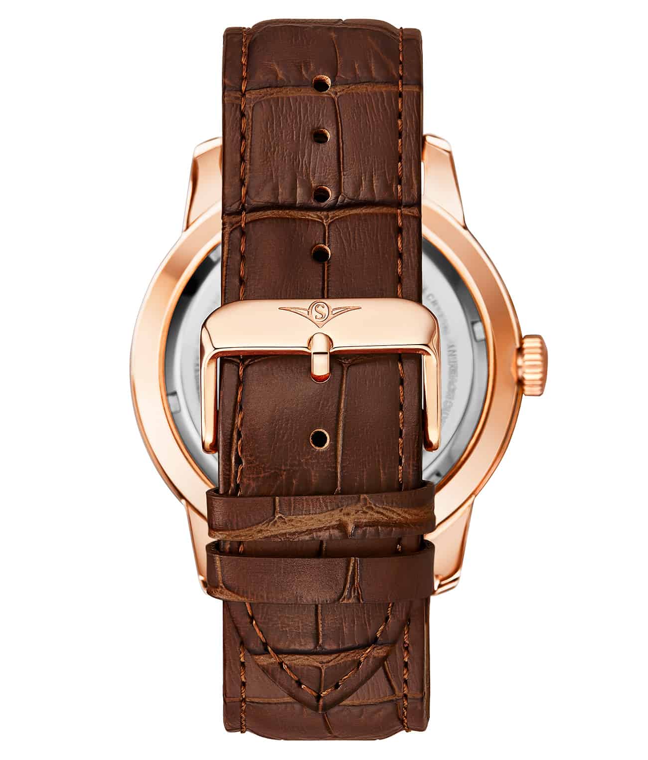 Rose Dial / Rose Case / Brown Band