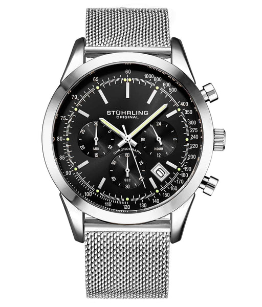 Stührling Preston 3975 Japan Quartz 44mm Chronograph NEW Stuhrling Preston 3975 Quartz Chronograph Watch | Modern main image 4