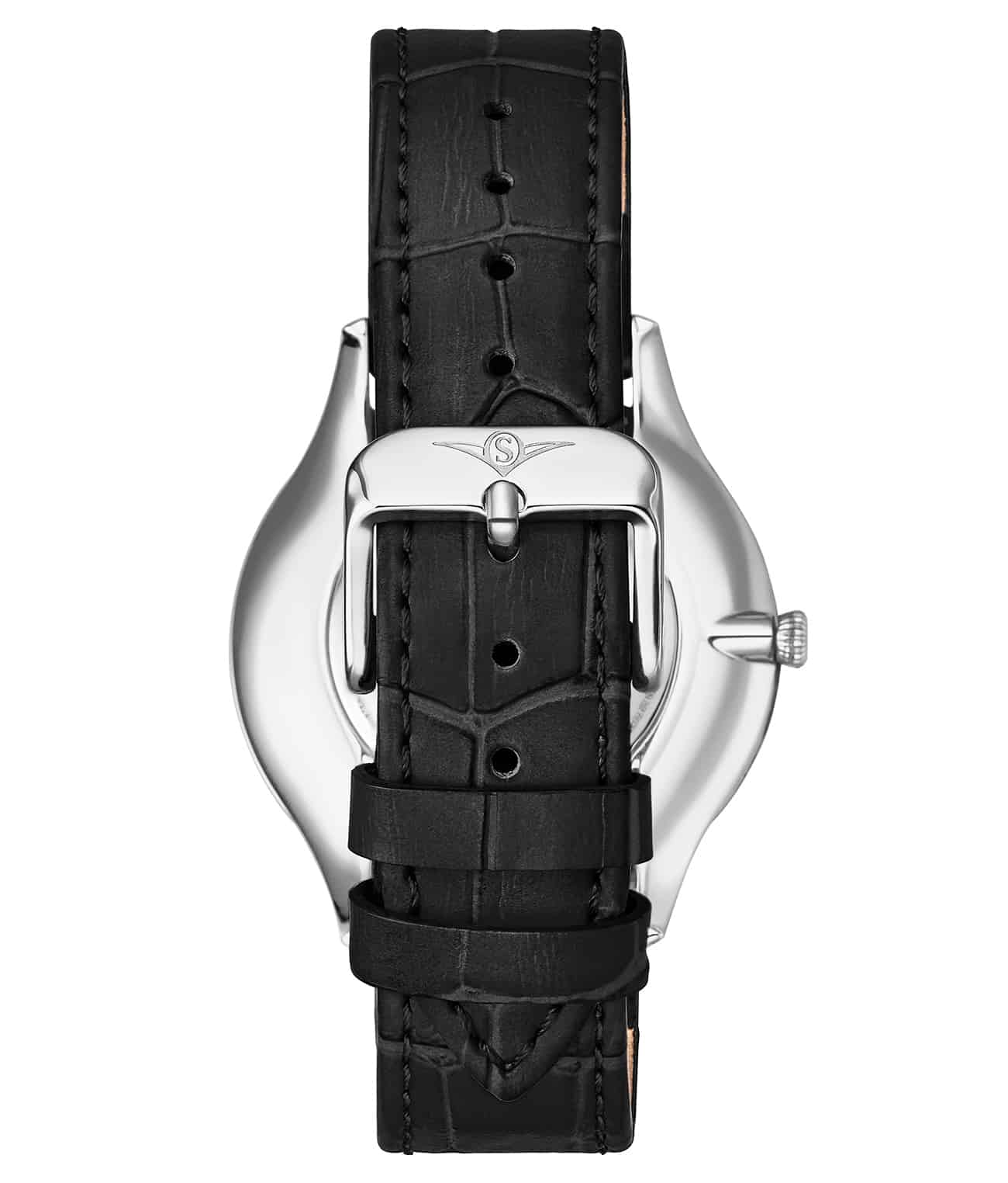 Black Dial / Silver Case / Black Band