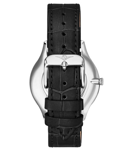 Black Dial / Silver Case / Black Band