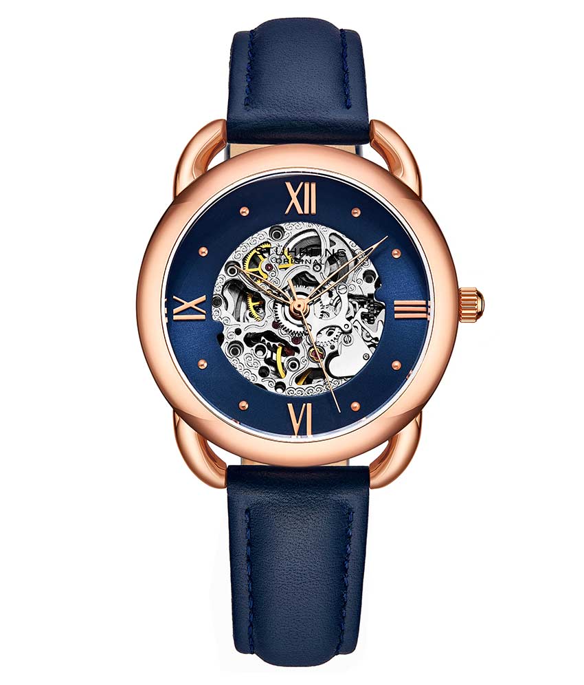 Blue Dial / Rose Case / Blue Band