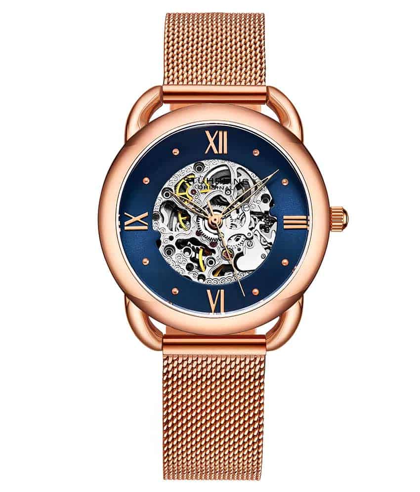 Blue Dial / Rose Case / Rose Band