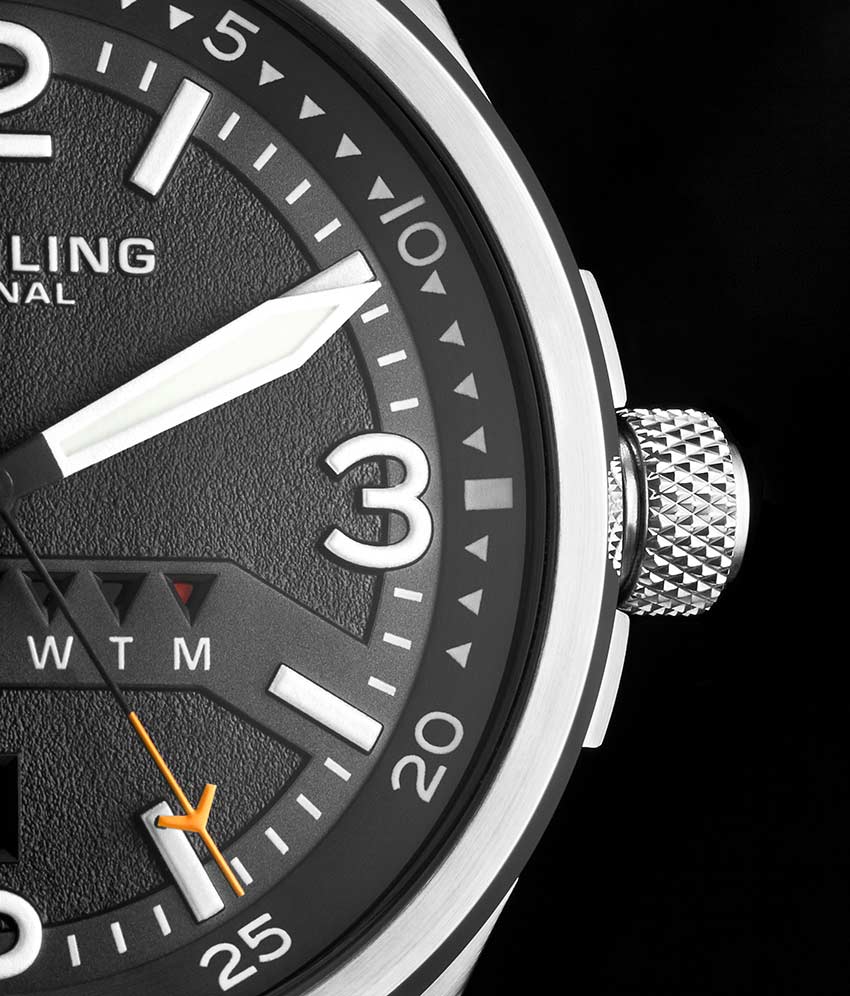 Grey Dial / Silver Case / Brown Leather Strap Tang Buckle