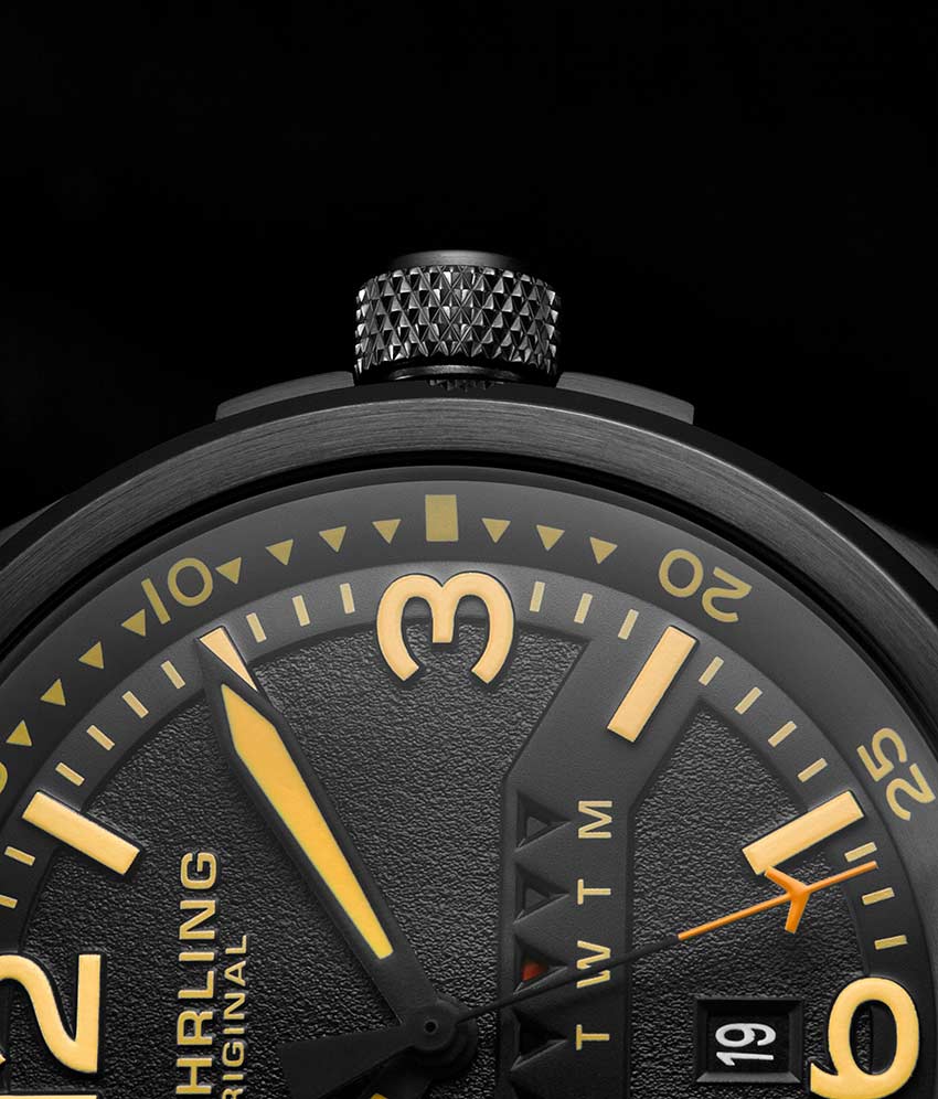 Black Dial / Black Case / Tan Leather Strap Tang Buckle