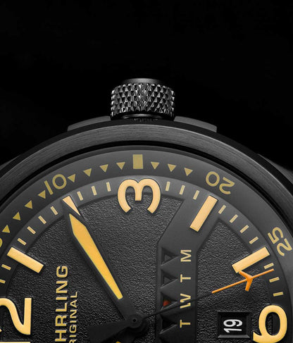 Black Dial / Black Case / Tan Leather Strap Tang Buckle