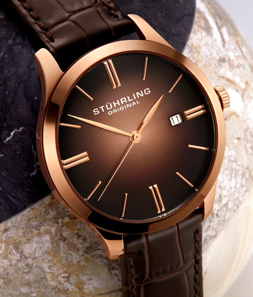 Rose Dial / Rose Case / Brown Band