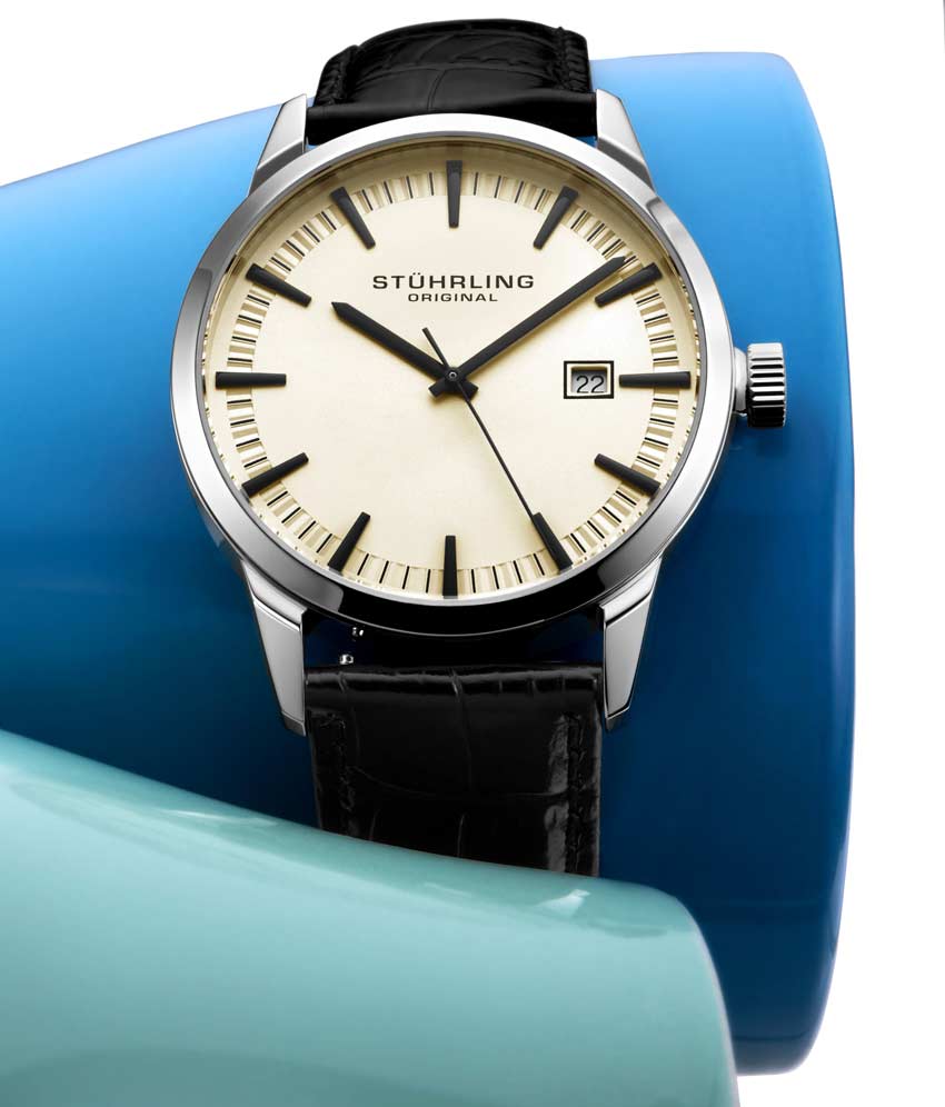 Ivory Dial / Silver Case / Black Band