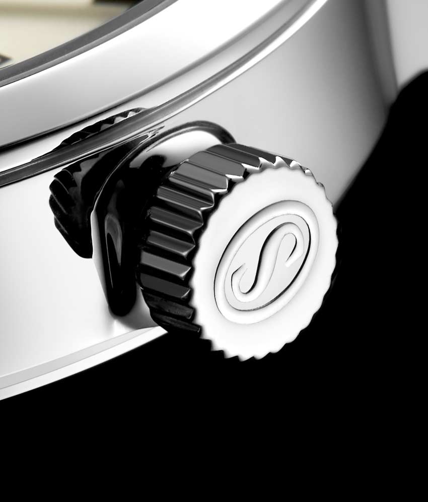 Ivory Dial / Silver Case / Black Band