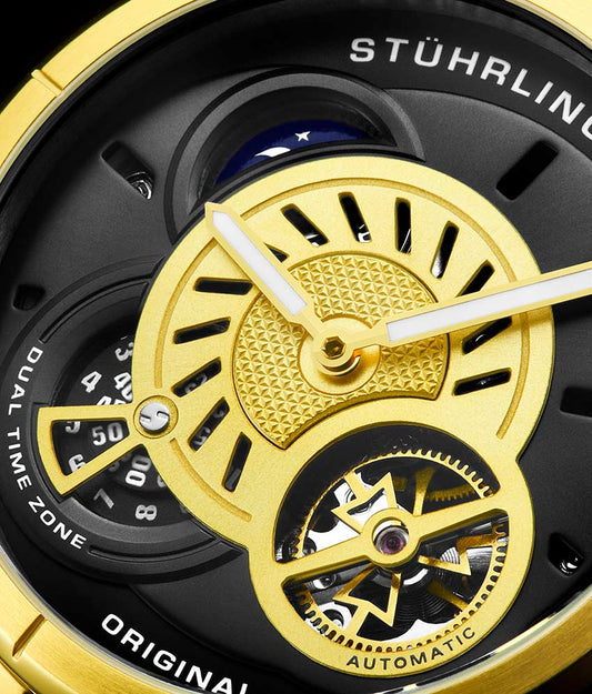 Gold Dial / Gold Case / Brown Leather Strap Tang Buckle