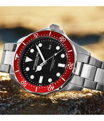 Black Dial / Silver Case / Silver Stainless Steel Bracelet Deployant Buckle 3