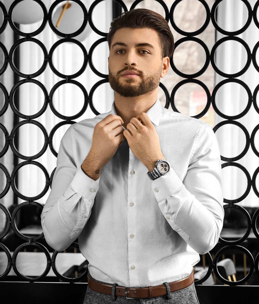 Ivory Dial / Silver Case / Silver Band