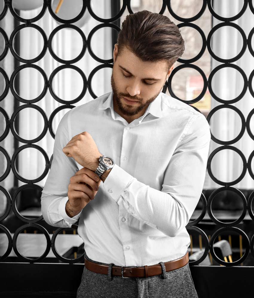 Ivory Dial / Silver Case / Silver Band