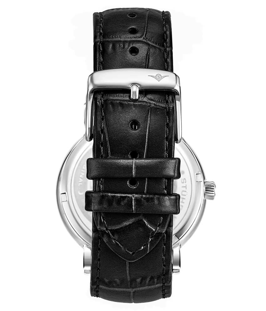 White Dial / Silver Case / Black Band