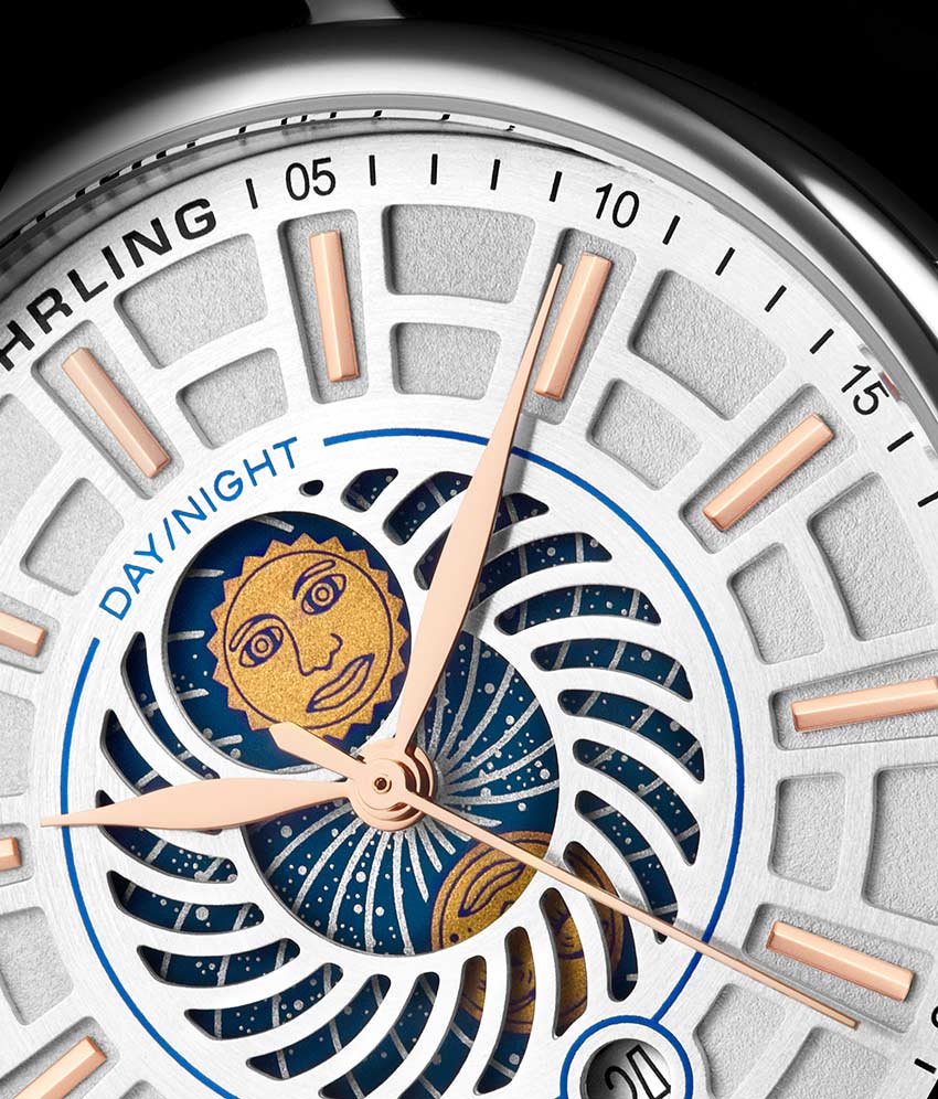 White Dial / Silver Case / Black Band