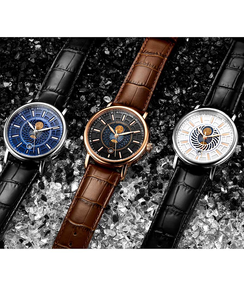 Blue Dial / Silver Case / Black Band